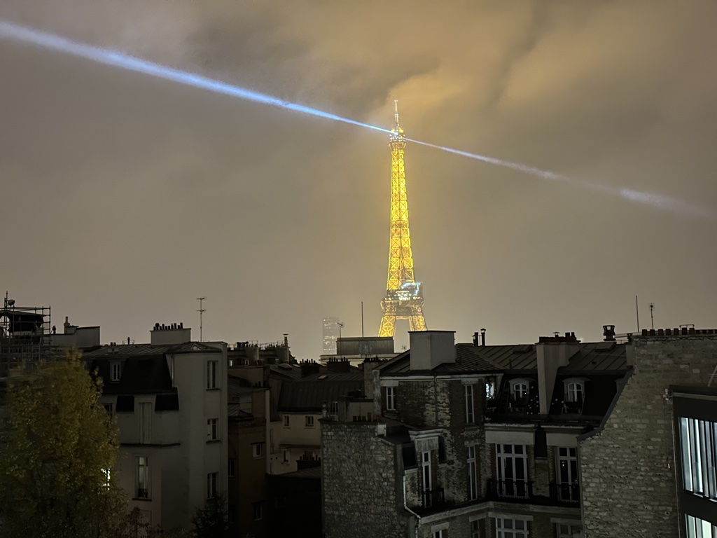 Rooftop Eiffel Tower view